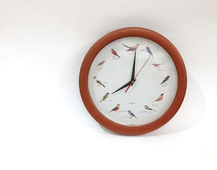 [JAPAN]80s bird wall clock(12종류 새소리 벽시계).