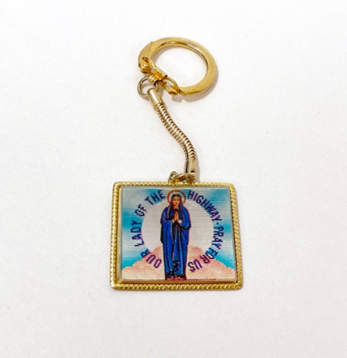 [italy]80s Guadalupe 과달루페 hologram key-ring(키링).