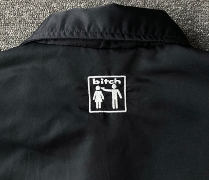 [U.S.A]90s bitch skateboard logo coach jacket.