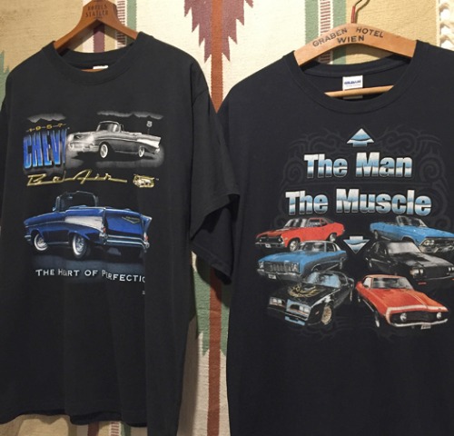 Vtg 57 CHEVY &amp; MUSCLE CAR print-T.