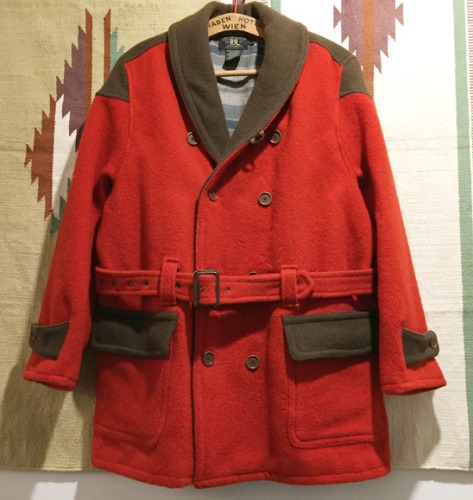 [역시즌] RRL(double rl) Ralph Lauren Shawl Collar Mackinaw wool coat.