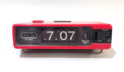 80s SEIKO 배터리용 거치대 flip-clock.