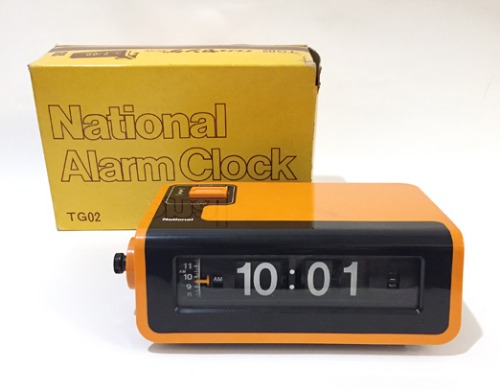 80s mid-century National flip clock(박스 full set).