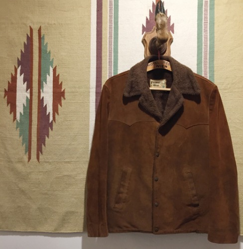 70s Vtg “Pioneer Wear” suede western jacket.