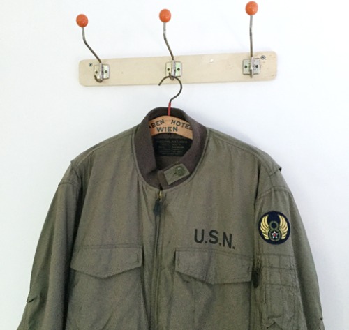 Vtg U.S.N original military down jumper.