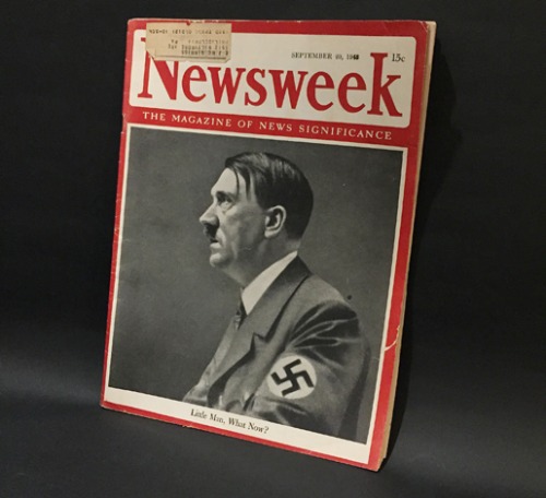 40s vtg Newsweek “Adolf Hitler” cover magazine(아돌프 히틀러).