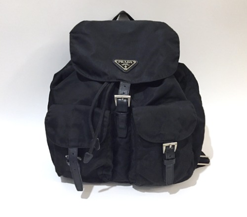 PRADA &quot;Vela&quot; classic nylon backpack.