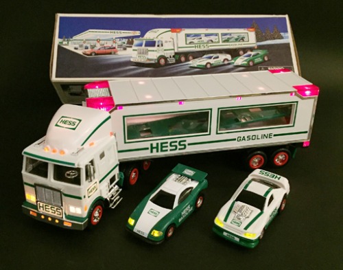 80s HESS GASOLINE “Toy Truck &amp; RACERS” (수송트럭) figure.
