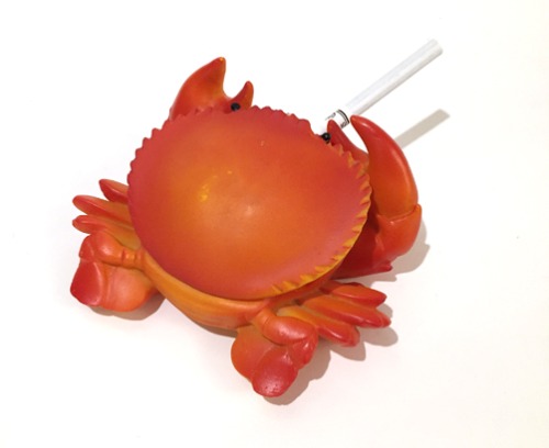 [U.S.A]Antique “blue crab” ceramic ashtray(꽃게 재떨이).