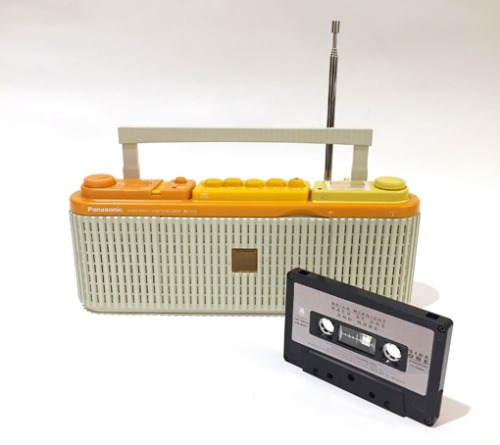 [JAPAN]80s Panasonic stereo radio cassette recorder.