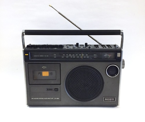 80s SONY cassette player mini boombox(카세트 플레이어).