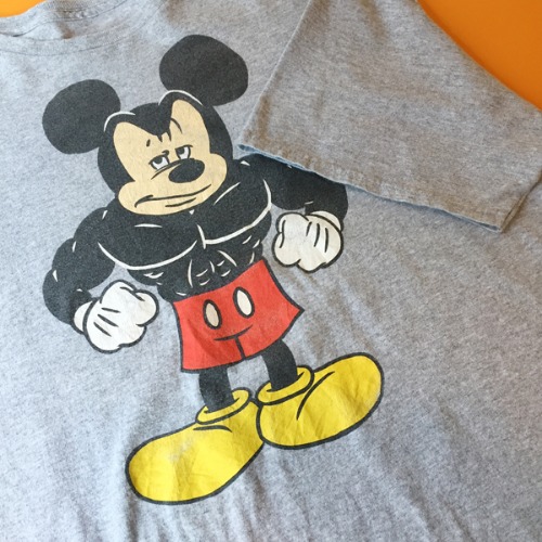 Vtg &quot;Muscle Mickey&quot; print-T.