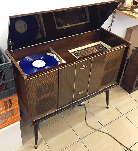 [U.S.A/JAPAN]60s Victor 진공관 console turntable/radio box.