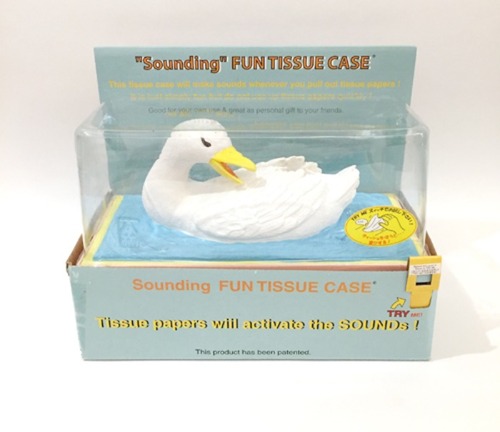 [JAPAN]90s goose 거위 꽥!꽥! 사운드 tissue box(티슈 커버).