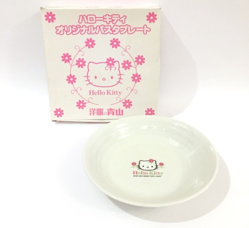 [JAPAN]Vtg Hello Kitty glass saucer.