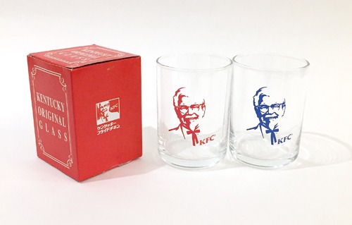 [JAPAN]90s KFC(Kentucky Fried Chicken) glass 2 set.