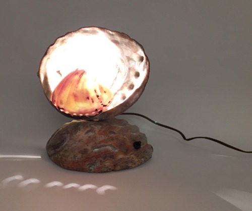 [U.S.A]80s ANTIQUE ORIGINAL “BIG SHELL” DESK LAMP(조개램프).
