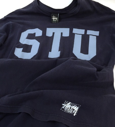 [U.S.A]vtg stussy acaive “stu!ssy!” T-shirt.