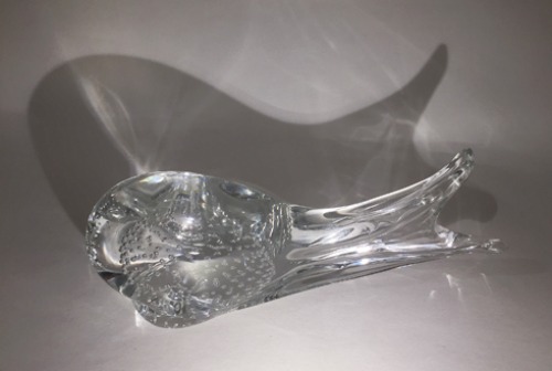 [U.S.A]Whale hand-made glass paperweight objet(고래 문진).