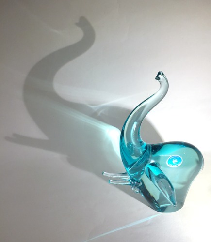 [체코산]Jaros Glassworks Art Glass Elephant Paper-weight(코끼리문진).