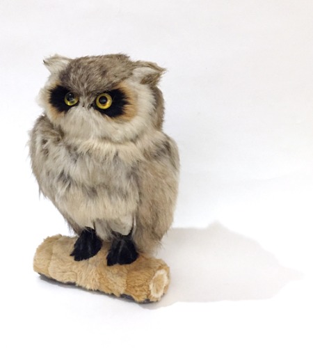 [U.S.A]90s owl 부엉이 original fur figure.