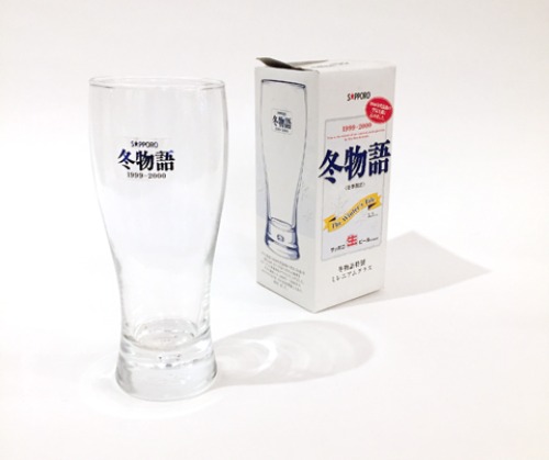 [JAPAN]90s SAPPORO “winter memory” beer glass(맥주잔).