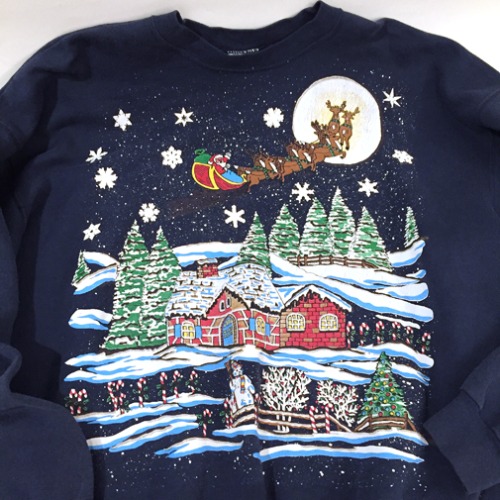 [U.S.A]90s “Merry-Christmas” vintage sweatshirt.
