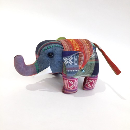 [U.S.A]90s Elephant fabric patch-work doll(코끼리 인형).