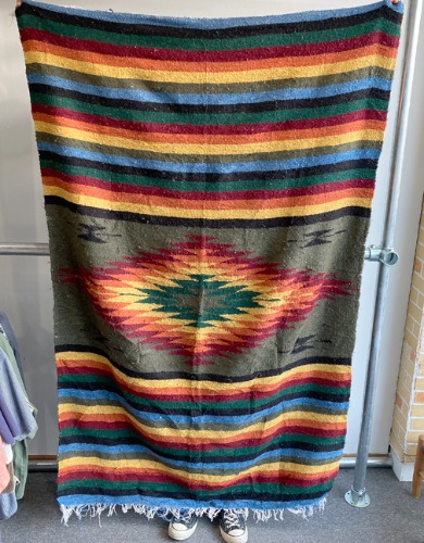 [U.S.A]70s navajo pattern big size blanket.