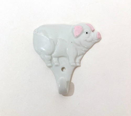 [U.S.A]70s Pig ceramic hook holder(벽걸이 후크).