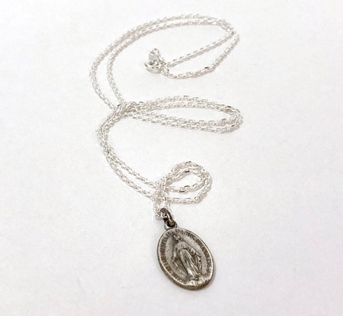 [U.S.A]80s Maria pendant 925 silver necklace.