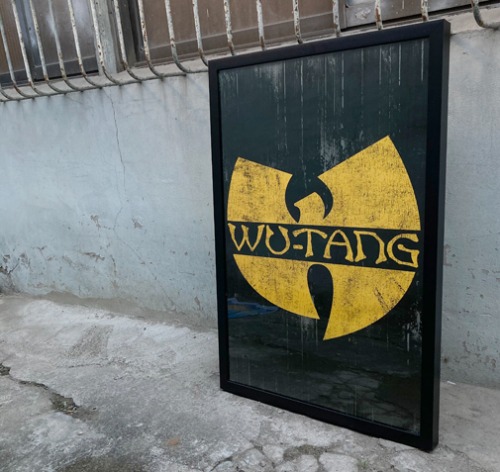 [U.S.A]WU-TANG CLAN vintage big size poster frame.