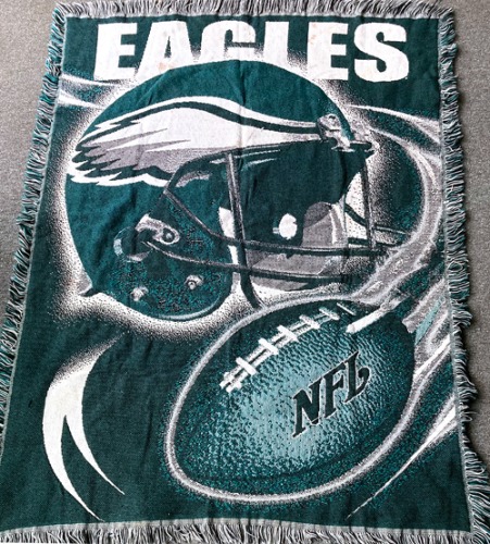 [U.S.A]90s “EAGLES” NFL team big size blanket.