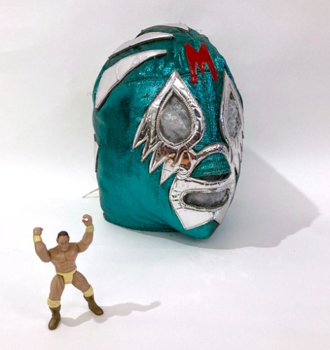 [MEXICO]80s Mexico wrestling &quot;Lucha libre&quot; original mask.