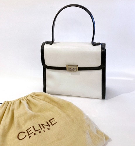 [italy]90s old CELINE leather tote bag.