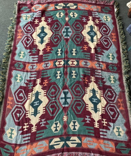[U.S.A]80s Navajo pattern big size rug/carpet.